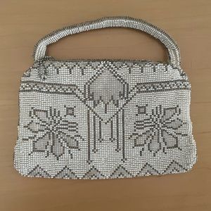 Miranda Pearl Hand Stitched Clutch Purse